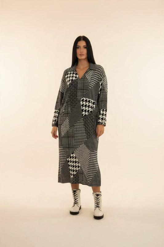 Γυναικείο plus size φόρεμα Πλεκτό
