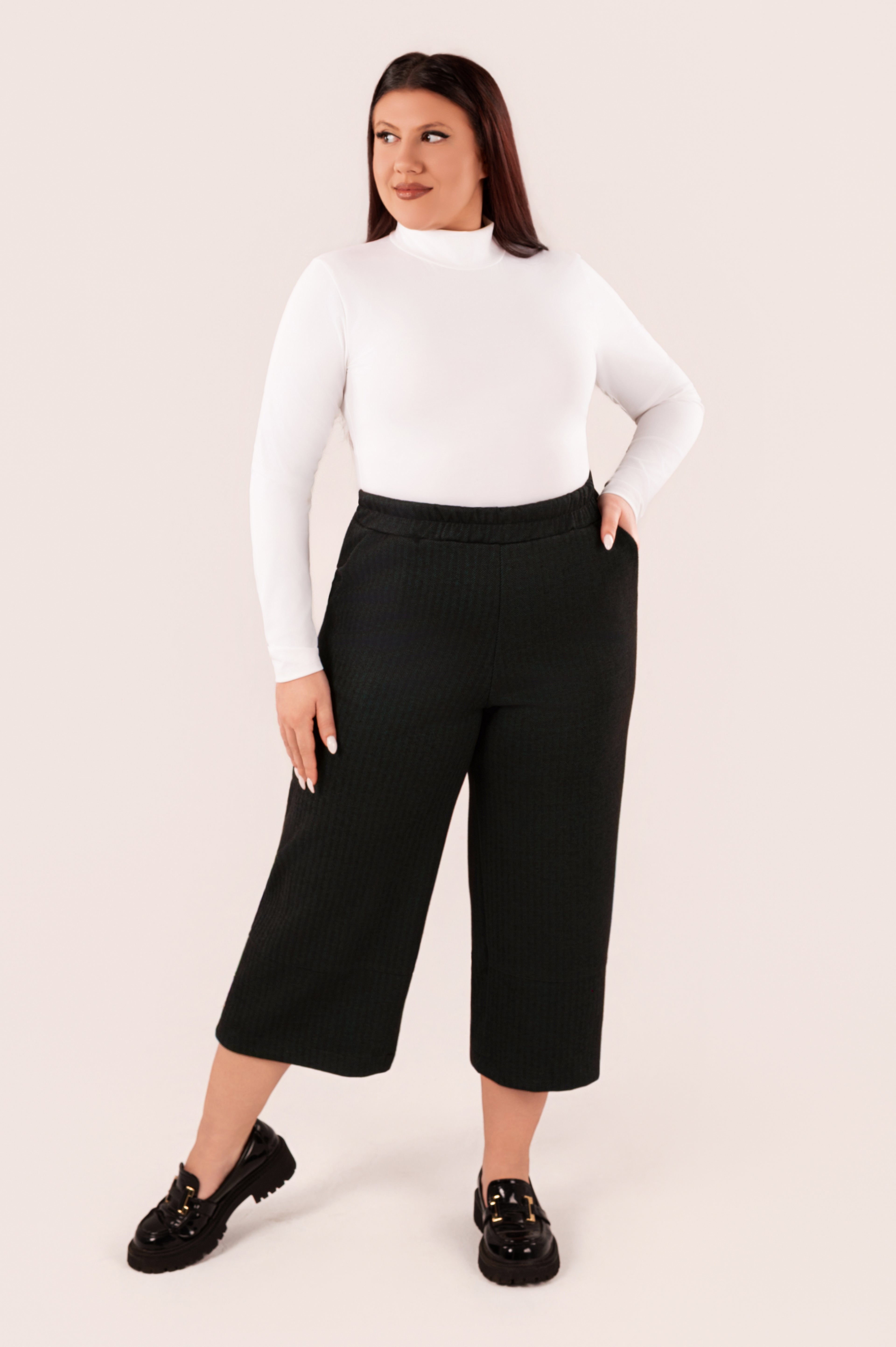 ΠΑΝΤΕΛΟΝΙ Jupe Culotte – | Plus Size GREEN