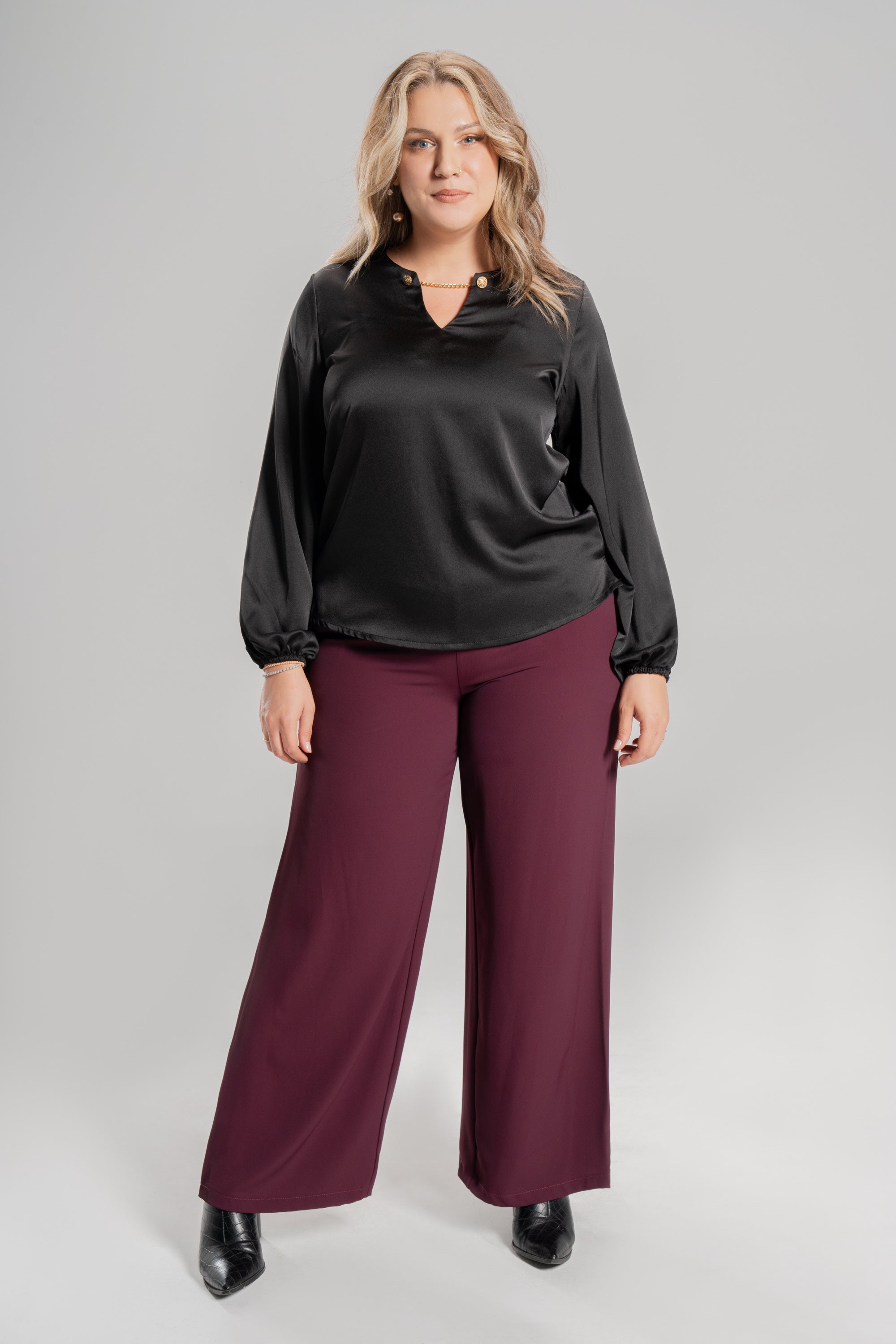 Incarno σατέν μπλούζα Black