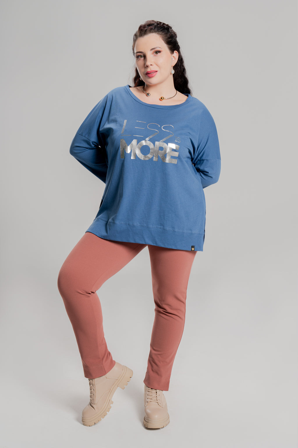 Μπλούζα Less is More Blue