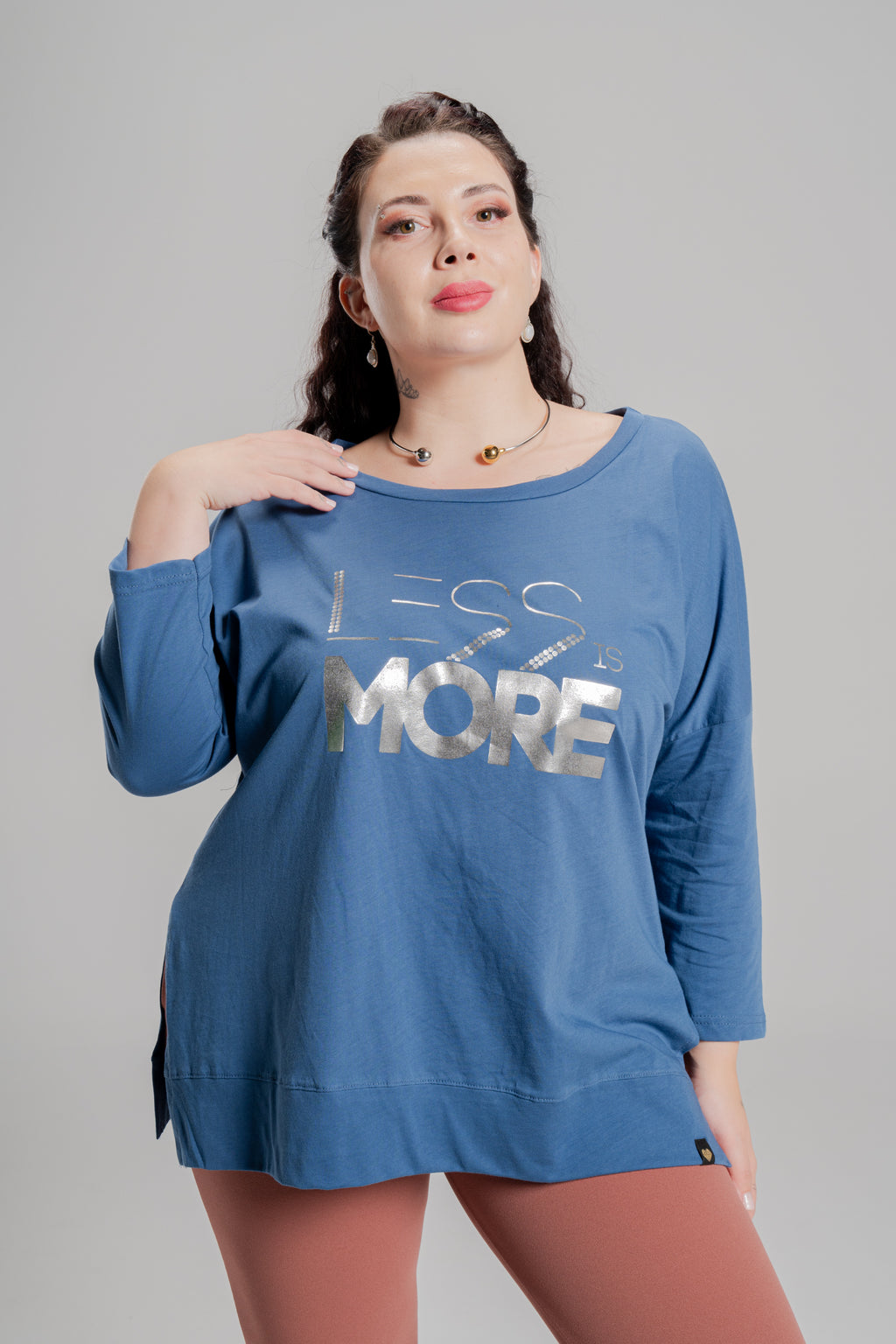 Μπλούζα Less is More Blue