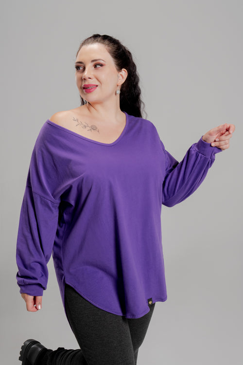 Plus size Mπλουζάκι Mako Purple