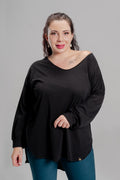 Plus size Mπλουζάκι Mako Black