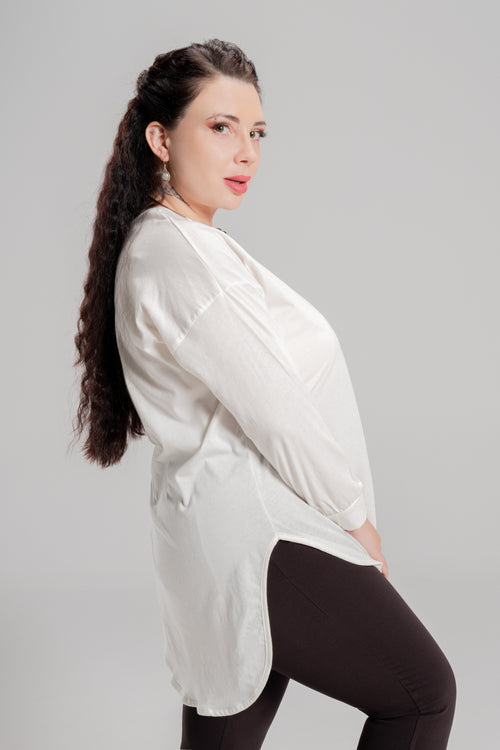 Plus size Mπλουζάκι Mako White
