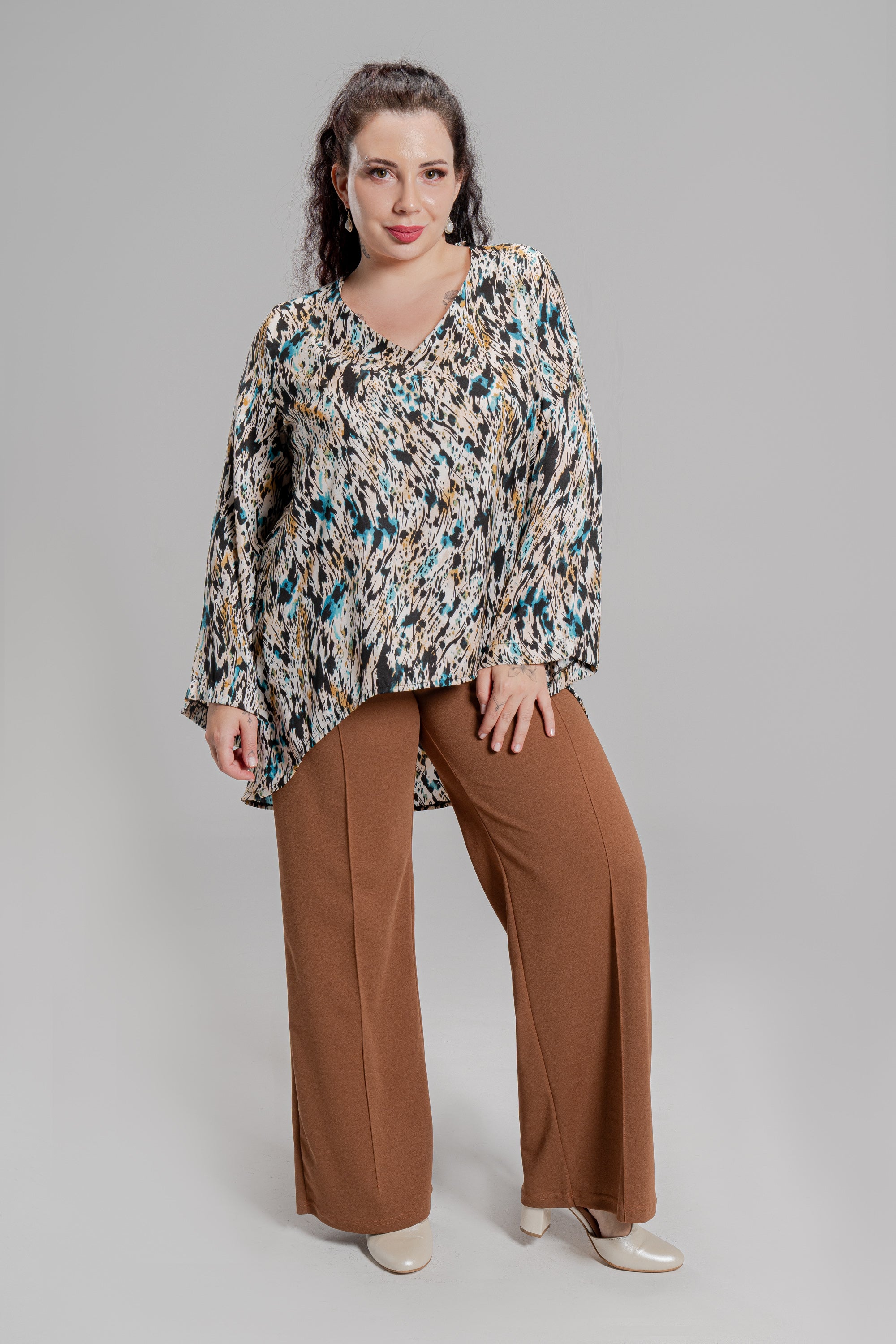 Ασύμμετρη τουνίκ Πολυχρωμο