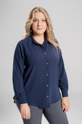 Plus size Πουκάμισο Blue