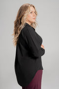 Plus size Πουκάμισο Μαύρο