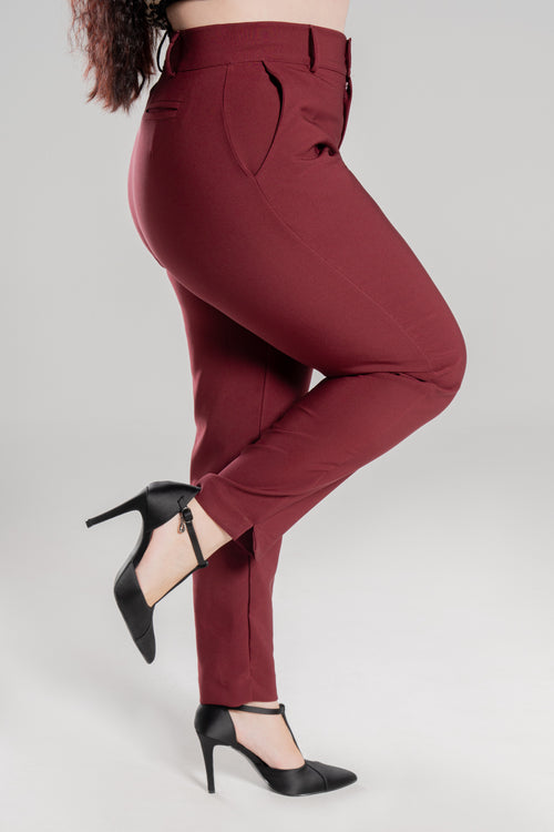 Plus size CONTOUR FIT Μπορντό