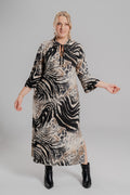Plus size Φόρεμα Animal black