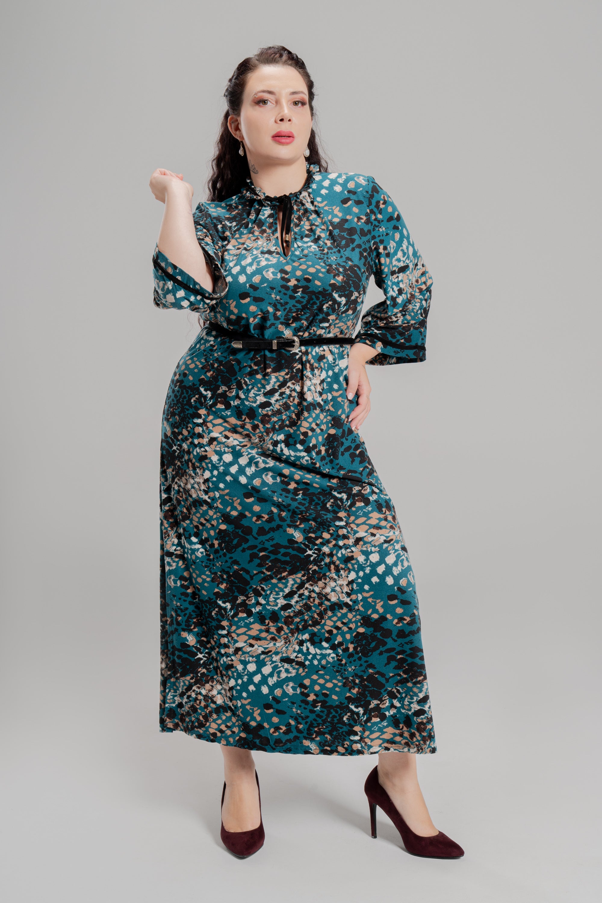 Φόρεμα Animal Green