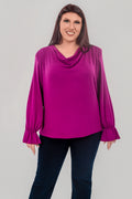 Plus size Μπλούζα πλεκτή Ματσέντα