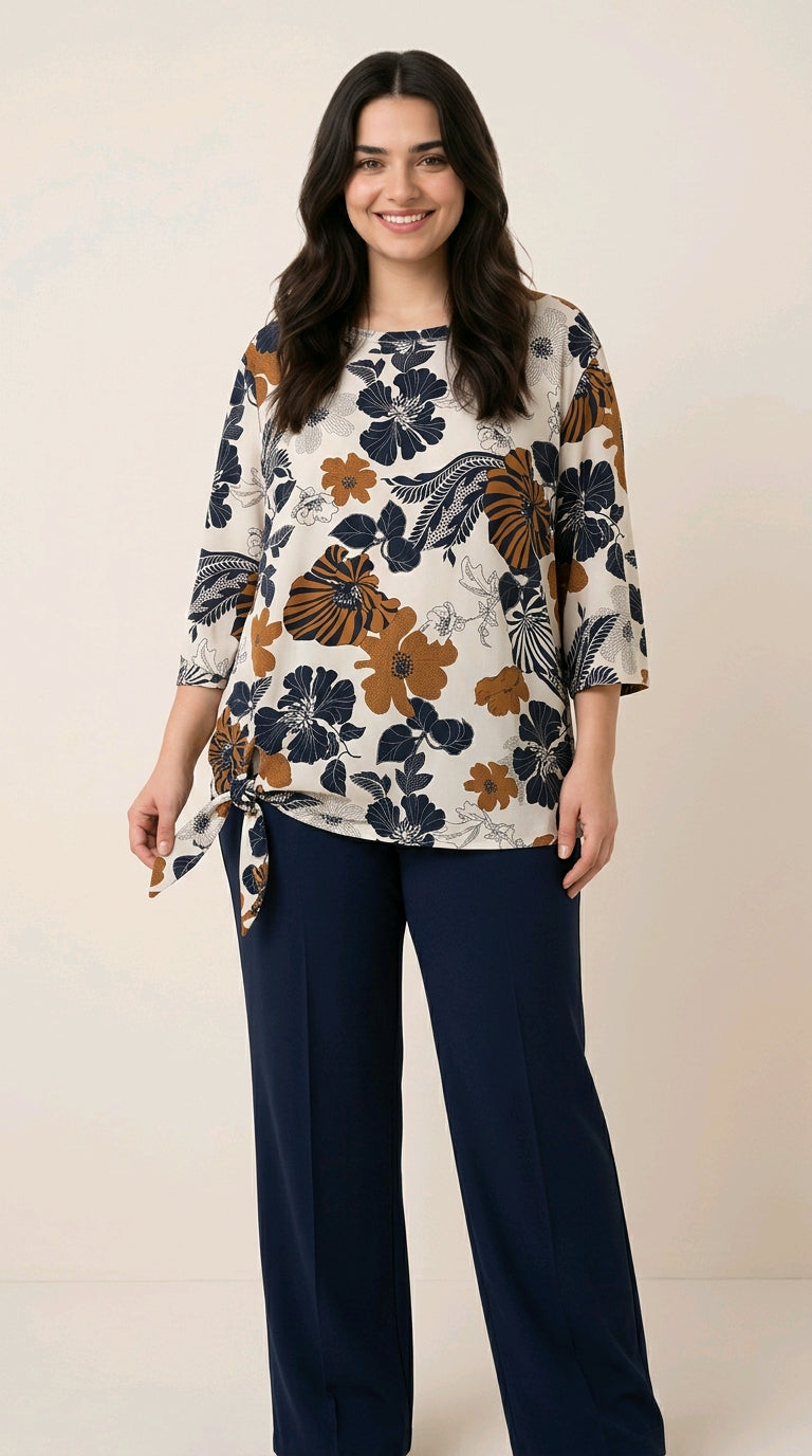 Μπλούζα Oversized Floral Print