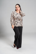 Plus size ΜΠΛΟΥΖΑ ΜΕ ΖΩΝΑΚΙ MPEZ
