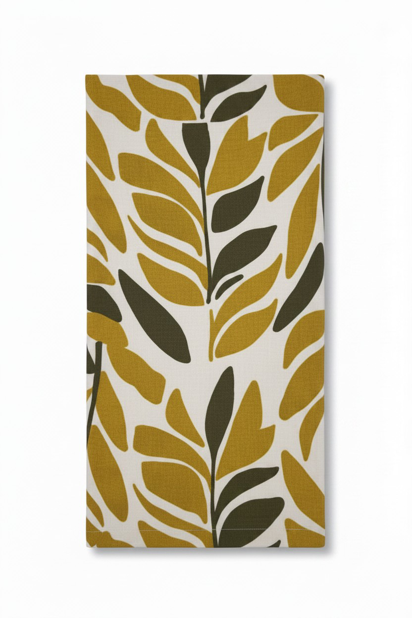 Φόρεμα Maxi με Ethnic Print — Χρυσό/Λαδί