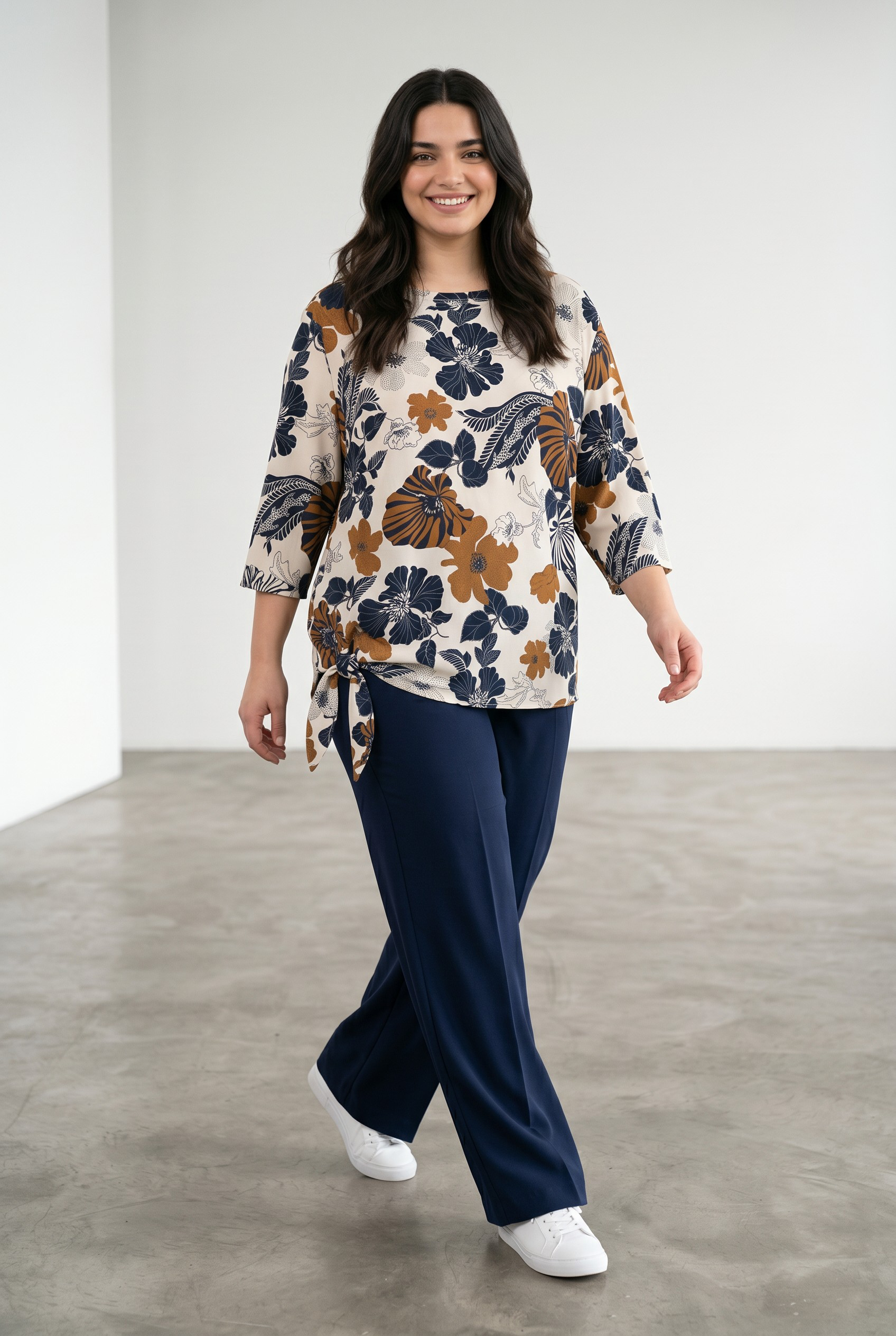 Μπλούζα Oversized Floral Print