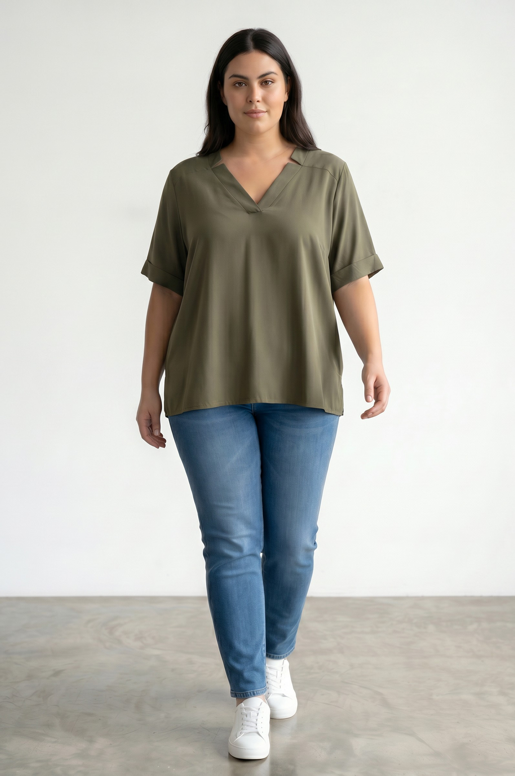 Μπλούζα Oversized Μπλε Λαδί