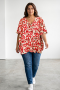 Μπλούζα Oversized Baroque Print