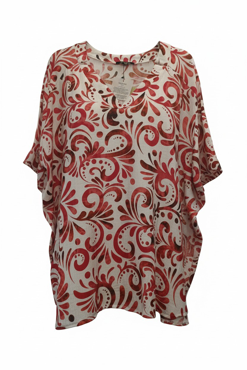 Μπλούζα Oversized Baroque Print