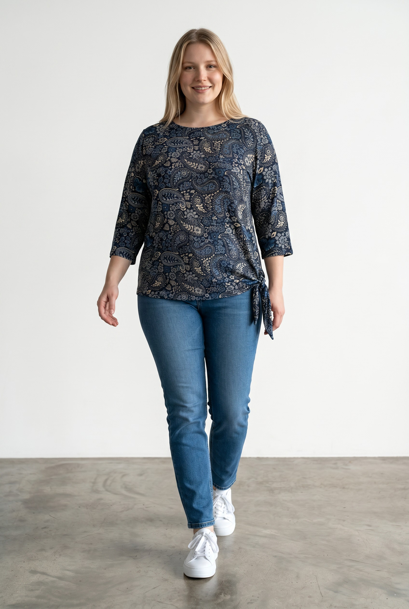 Μπλούζα Oversized Paisley Print