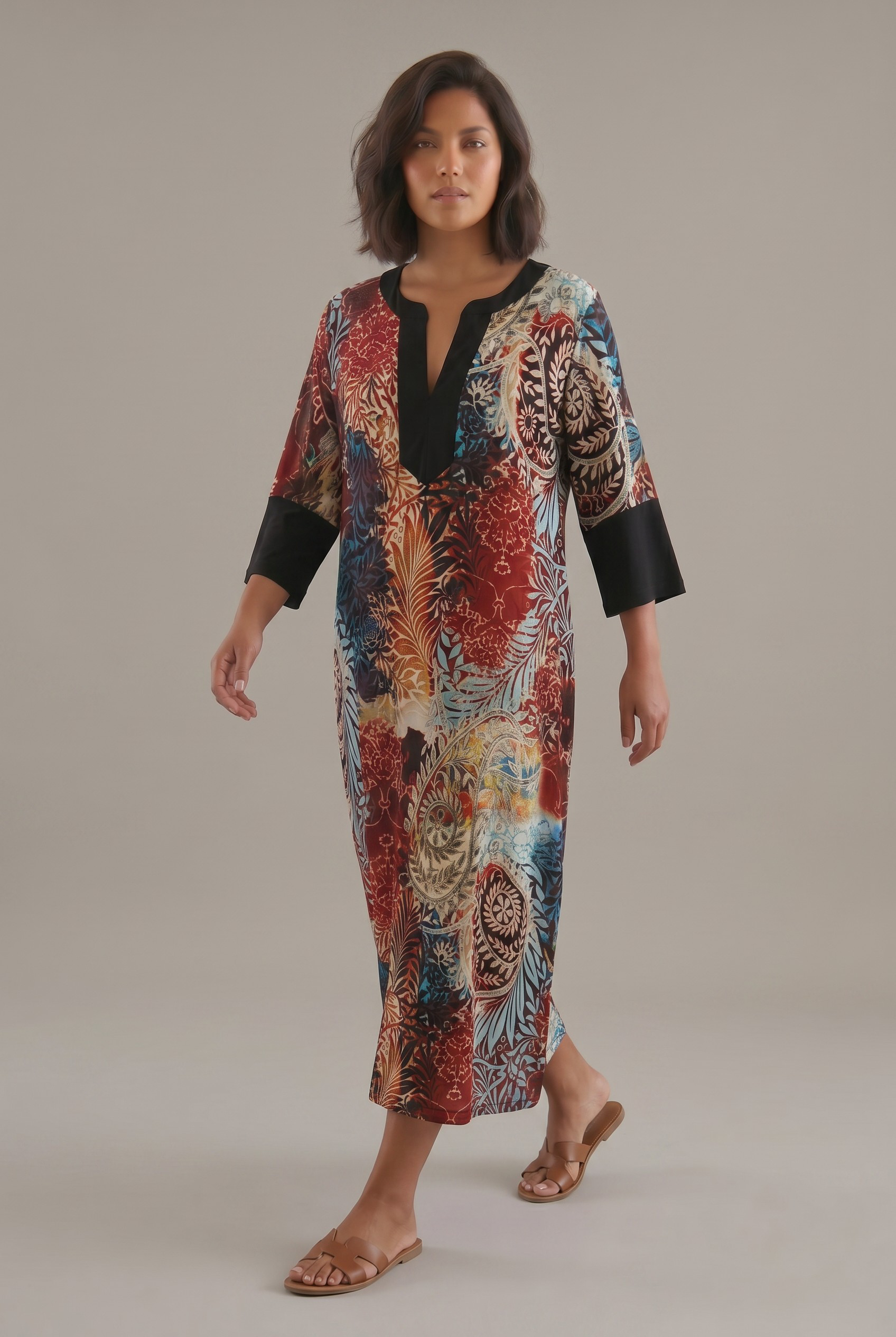 Γυναικείο Φόρεμα Paisley Print Πολύχρωμο