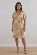 Γυναικείο Φόρεμα Floral Midi με Ζώνη