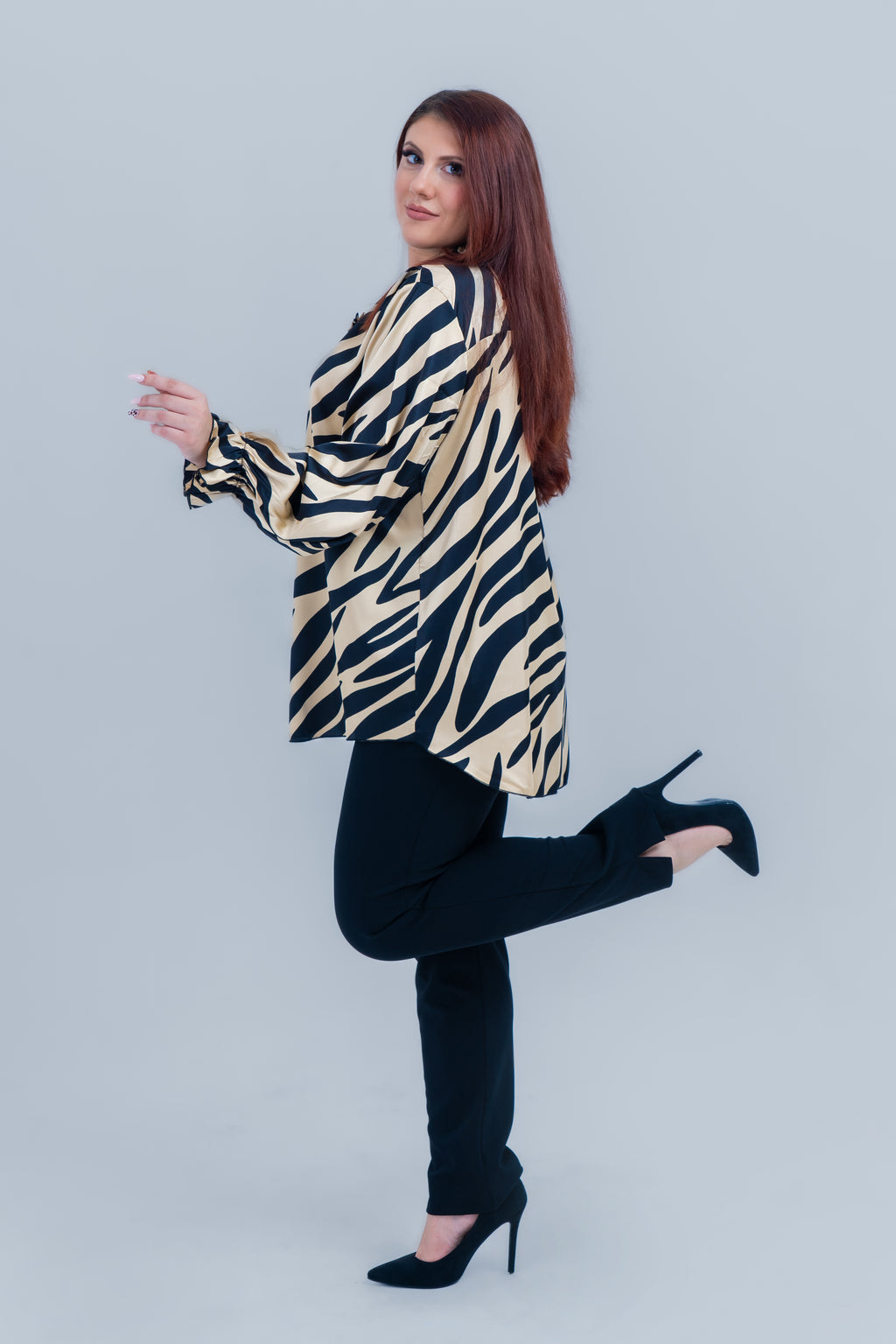 Σατέν πουκάμισο Animal