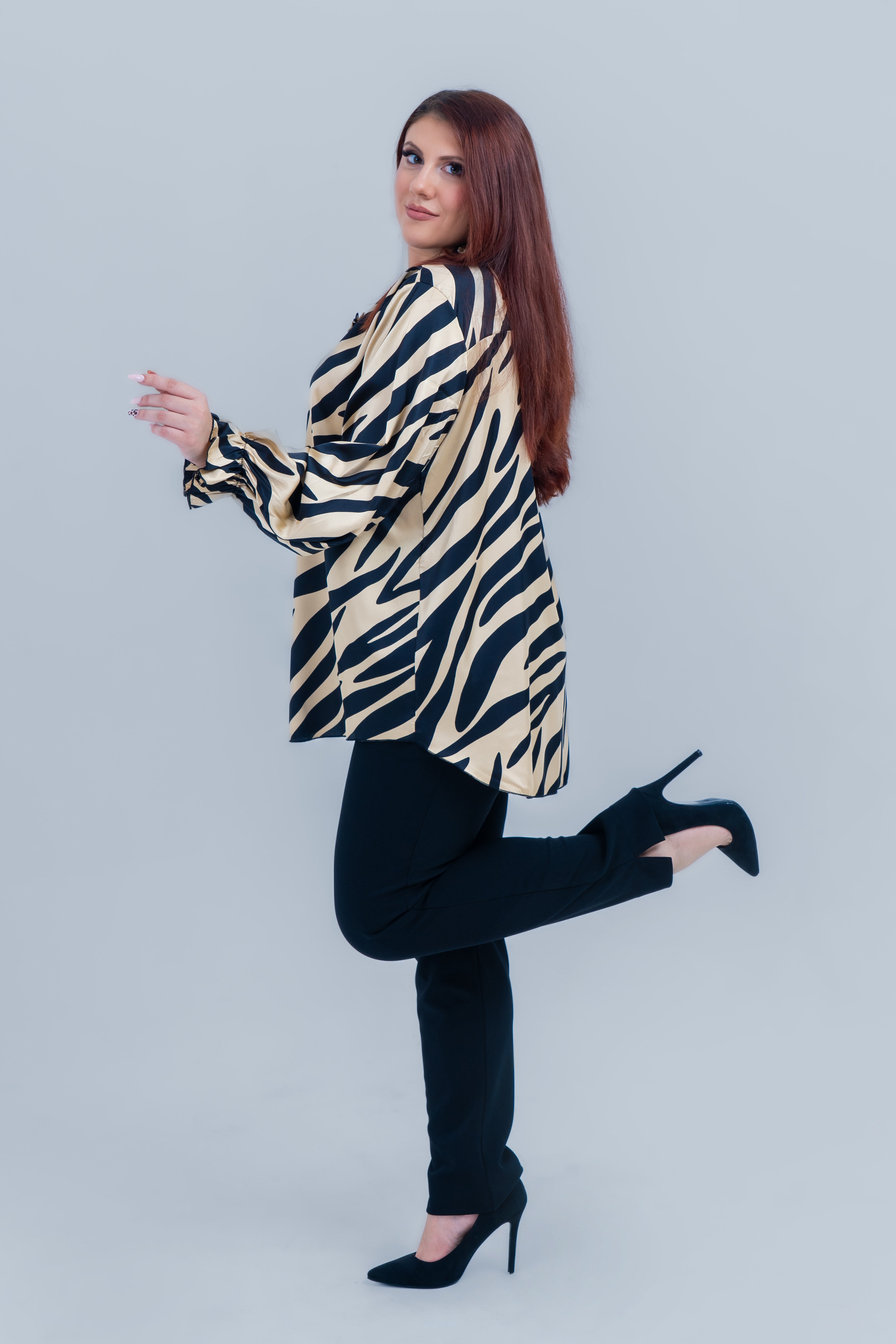 Σατέν πουκάμισο Animal