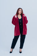 Plus size Ζακέτα Angora Purple