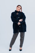 Plus size Ζακέτα Angora Black