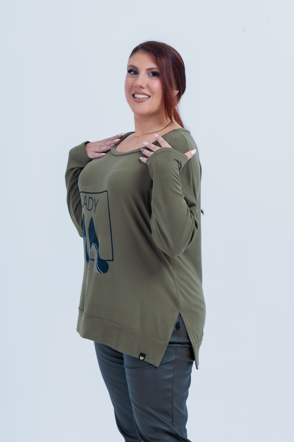 Μπλουζα Boss Lady Λαδί