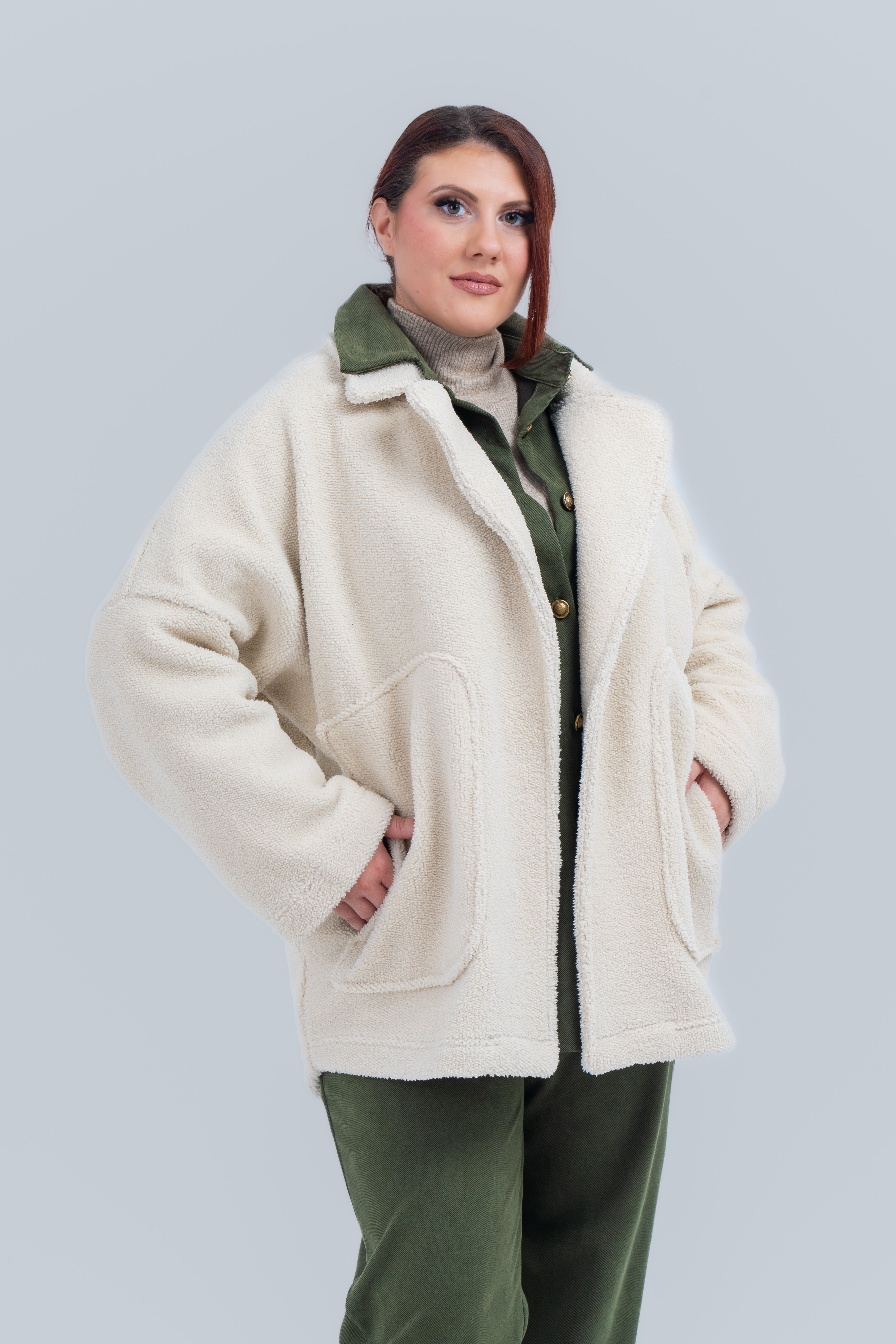 Πανωφόρι μπουκλέ προβατάκι