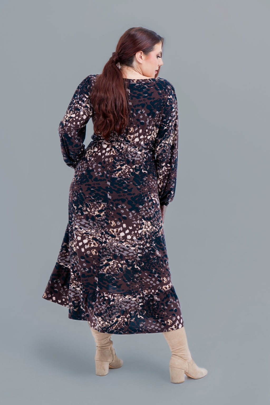 Φόρεμα Winter Black Animal