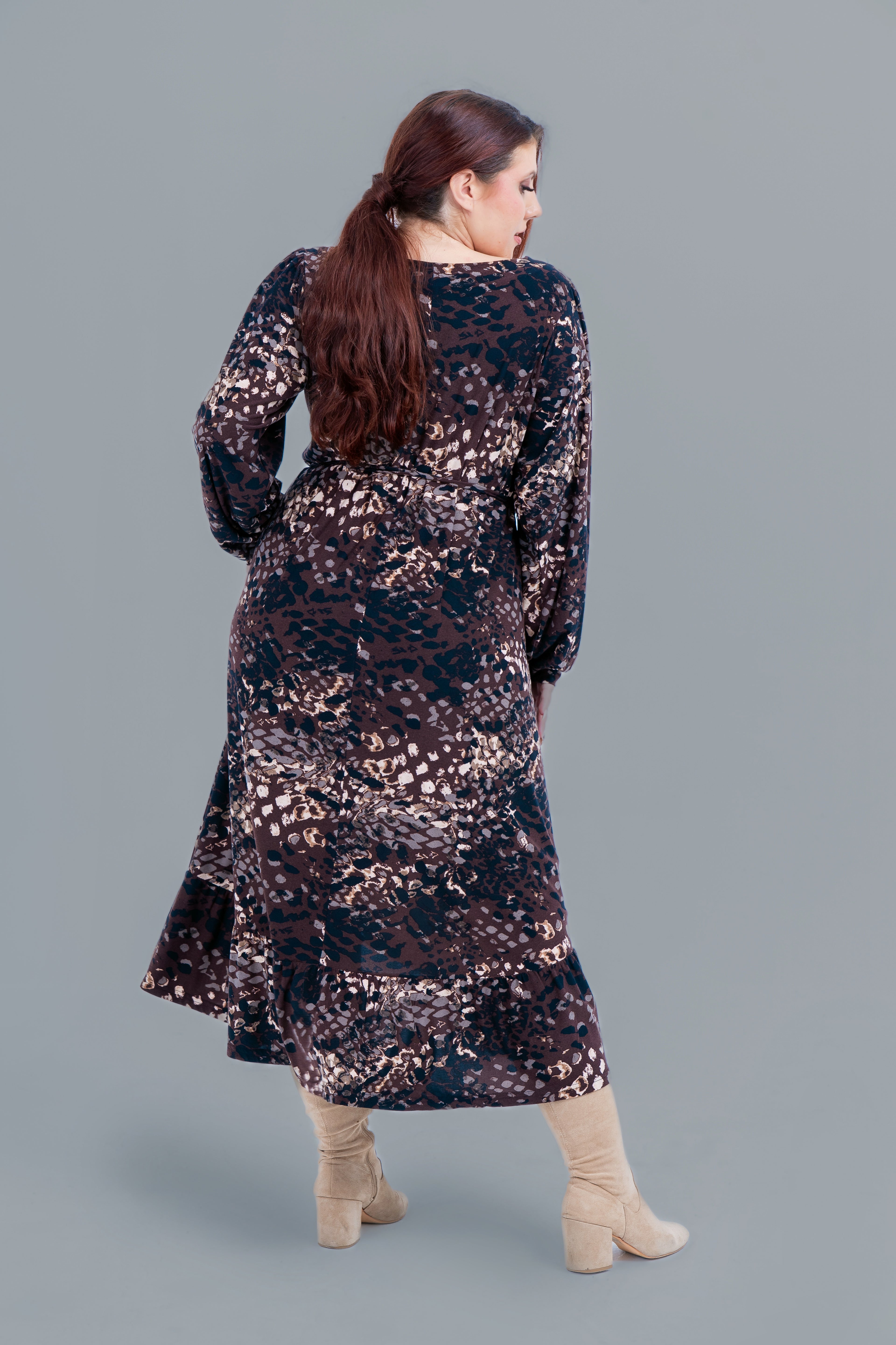 Φόρεμα Winter Black Animal