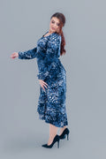 Plus size Φόρεμα Winter Green Animal