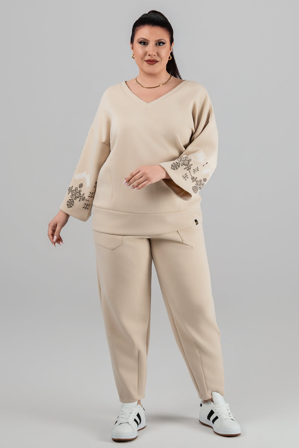 Plus size Softwave Φουτερ ΜΠΕΖ