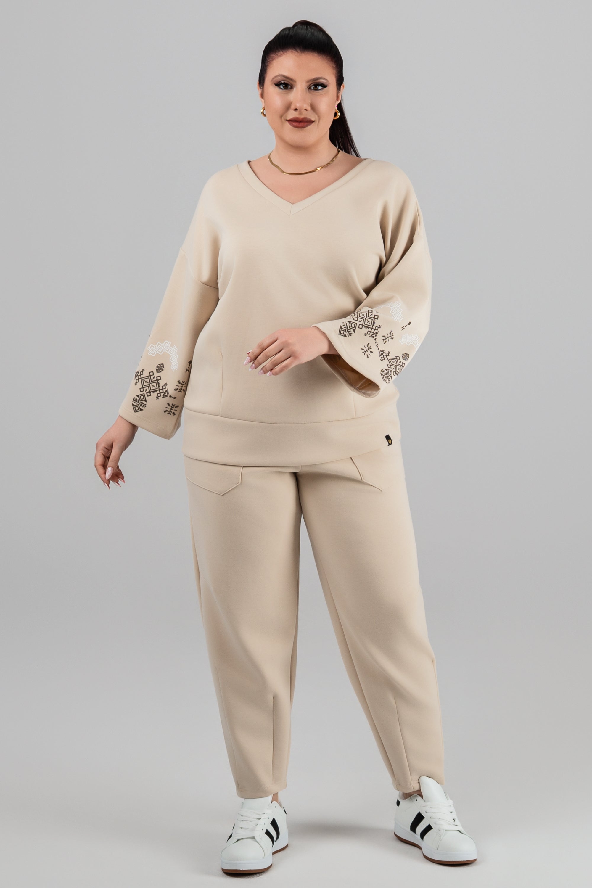 Plus size Softwave Φουτερ ΜΠΕΖ