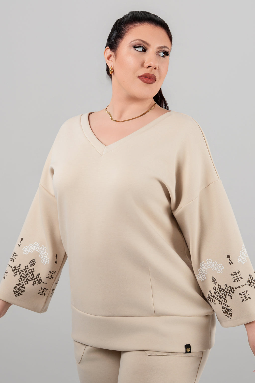 Plus size Softwave Φουτερ ΜΠΕΖ
