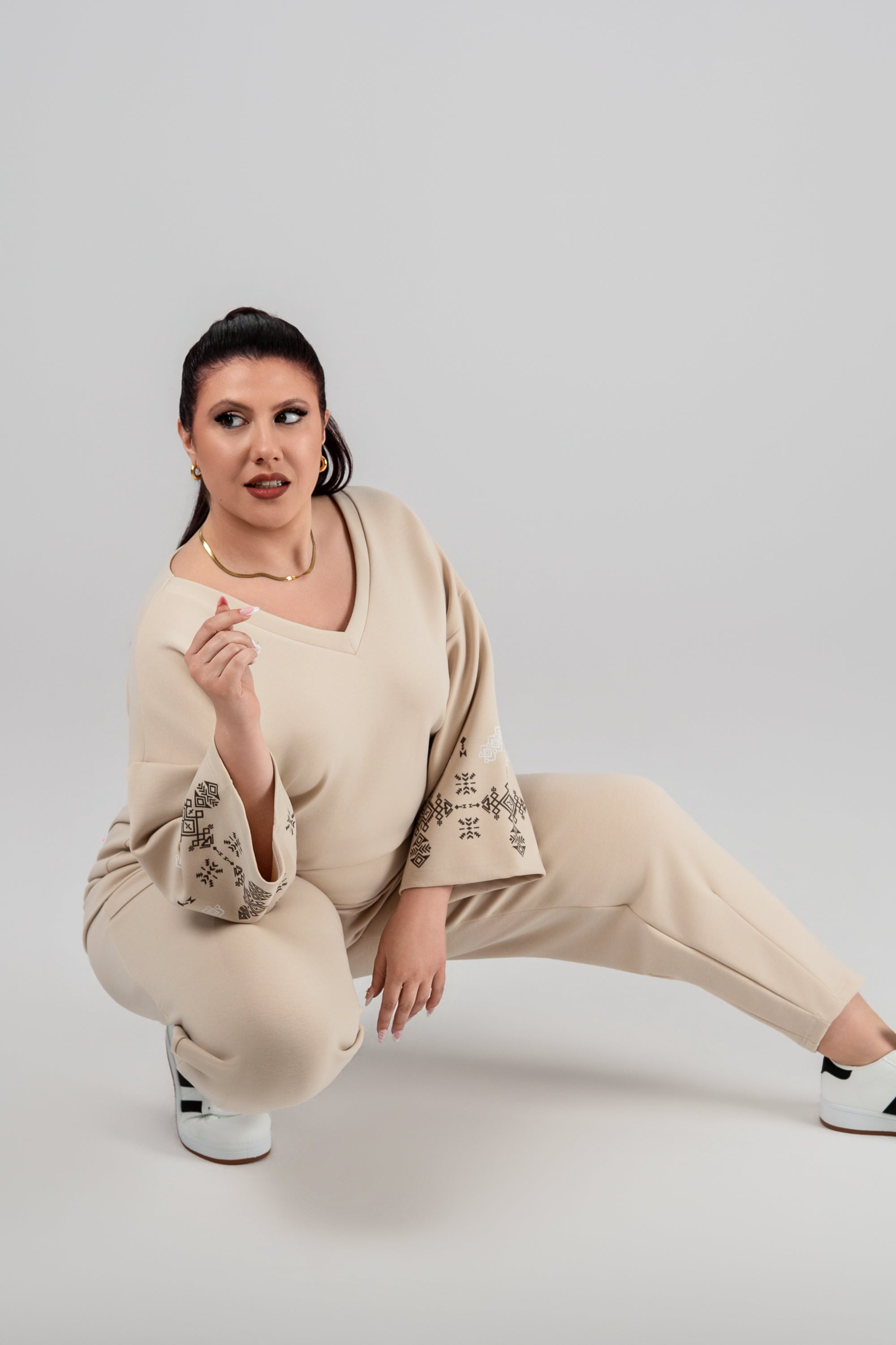 Plus size Softwave Φουτερ ΜΠΕΖ