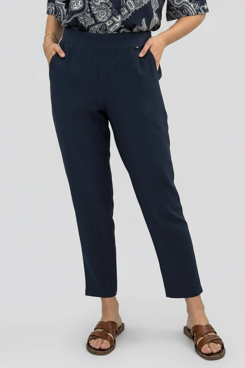 Παντελόνι γραμμή τεκίλα navy μπλε