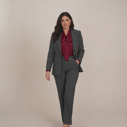 Γυναικείο plus size Κουστούμι Γκρι