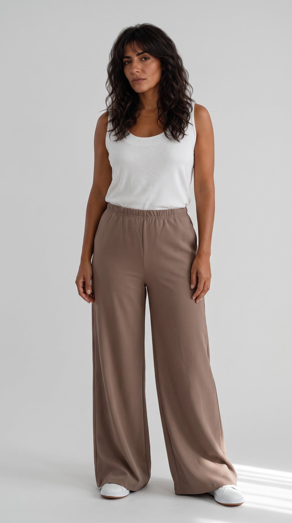 Plus size Wind παντελόνα καφε