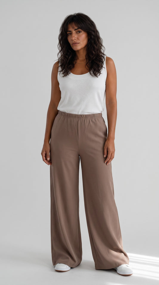 Plus size Wind παντελόνα καφε