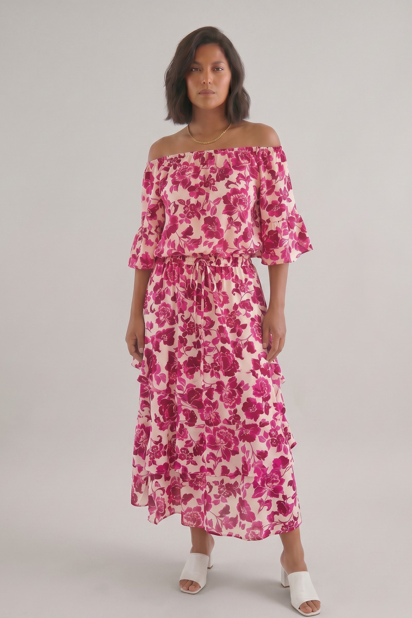 Σετ Φούστα & Crop Μπλούζα Floral από Ζορζέτα