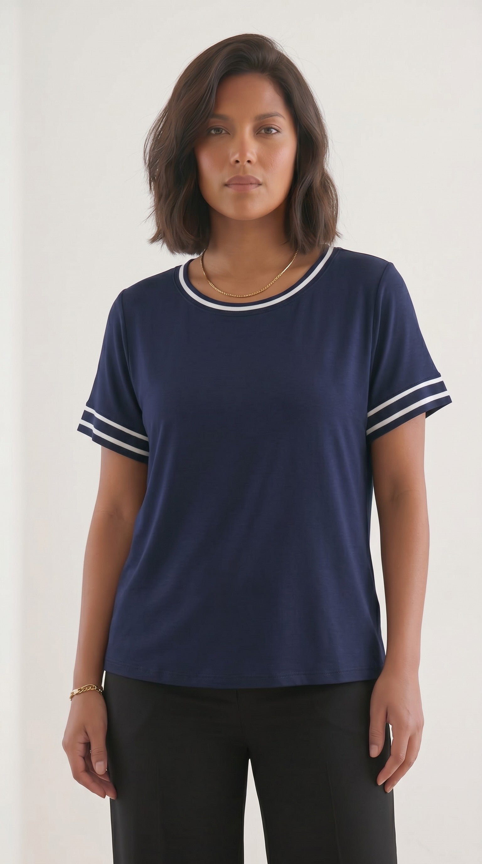 Μπλούζα Γυναικεία Plus size βισκοζ μπλέ