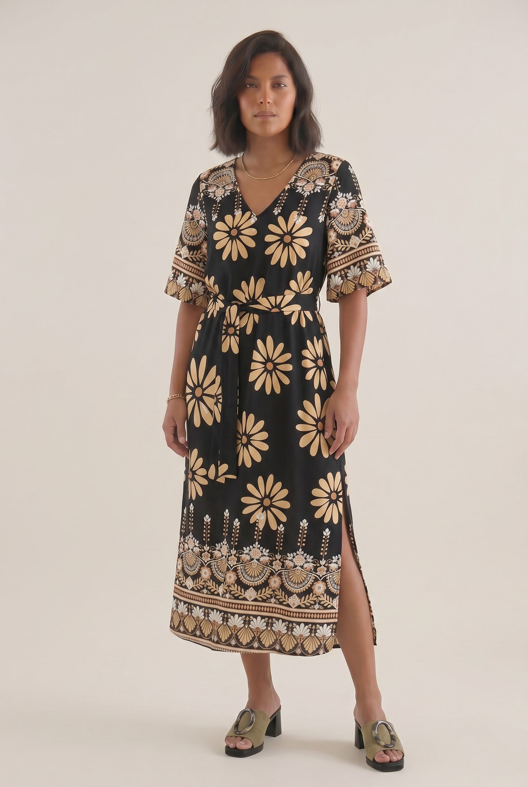 Γυναικείο Φόρεμα Floral print Μανίκι