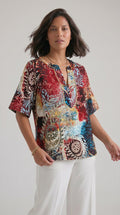 Μπλούζα Ζέρσεϊ με Καλλιτεχνικό Floral Print