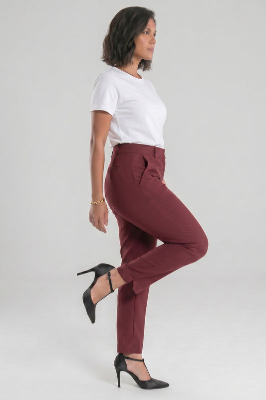 Plus size CONTOUR FIT Μπορντό