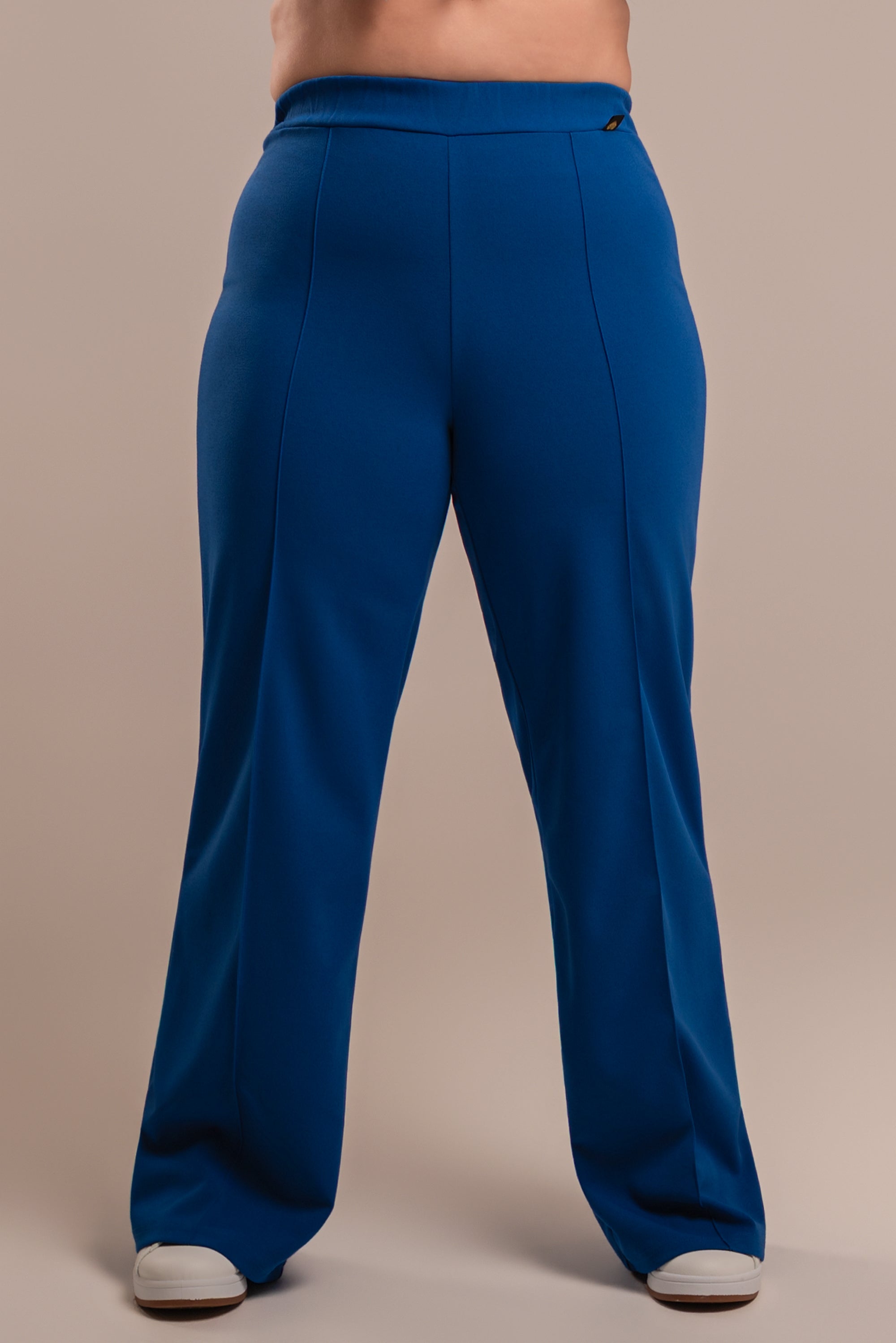 Plus size Παντελόνα κρεπ Ρουά